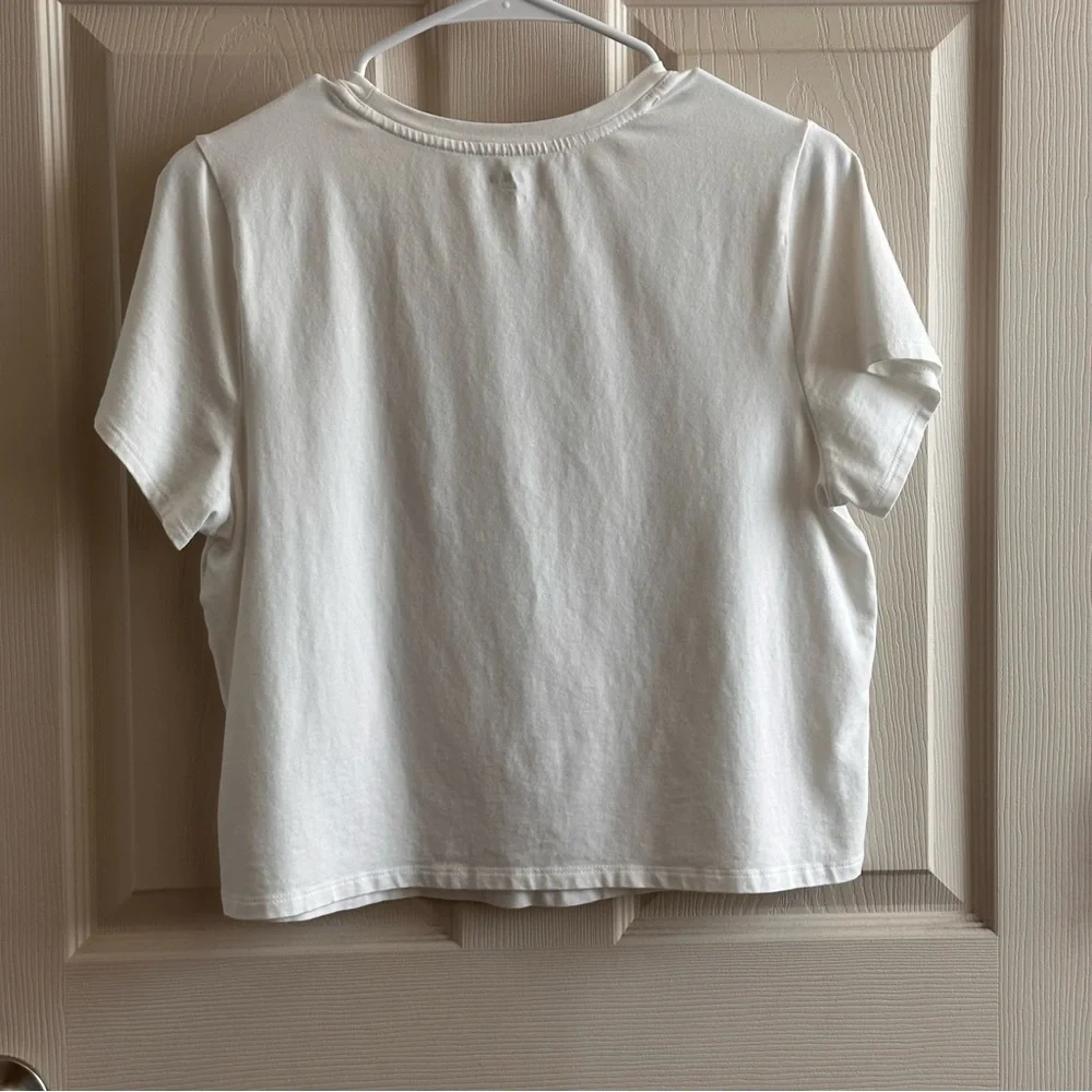 Old Navy White Bestee Cotton Modal Blend T-Shirt Women’s Size XL - Picture 2 of 4